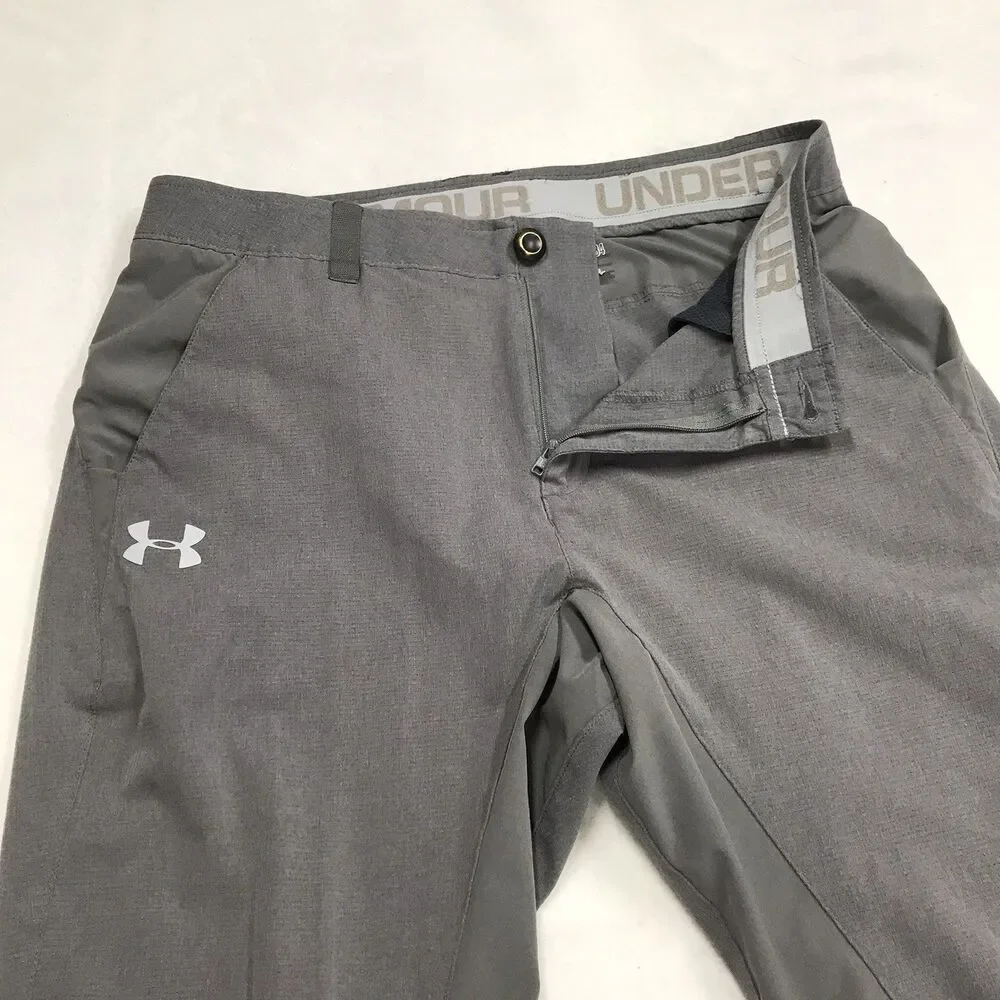 UNDER ARMOUR Storm 1 Golf Pants Men 34x32 Golf Performance Stretch Chino Texture